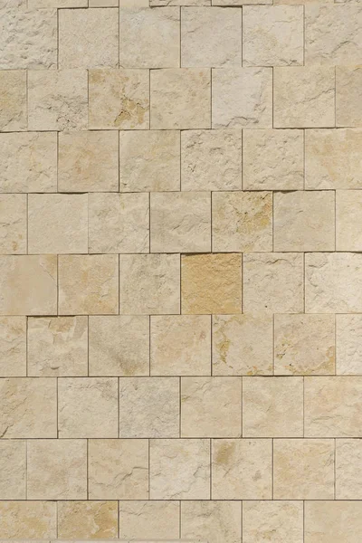 Dinding Batu Alami Dengan Warna Krem — Stok Foto
