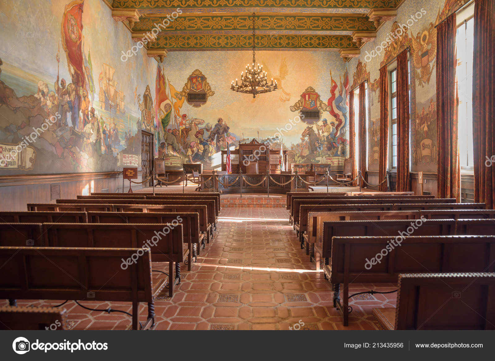 Santa Barbara California February 2018 Mural Room Santa