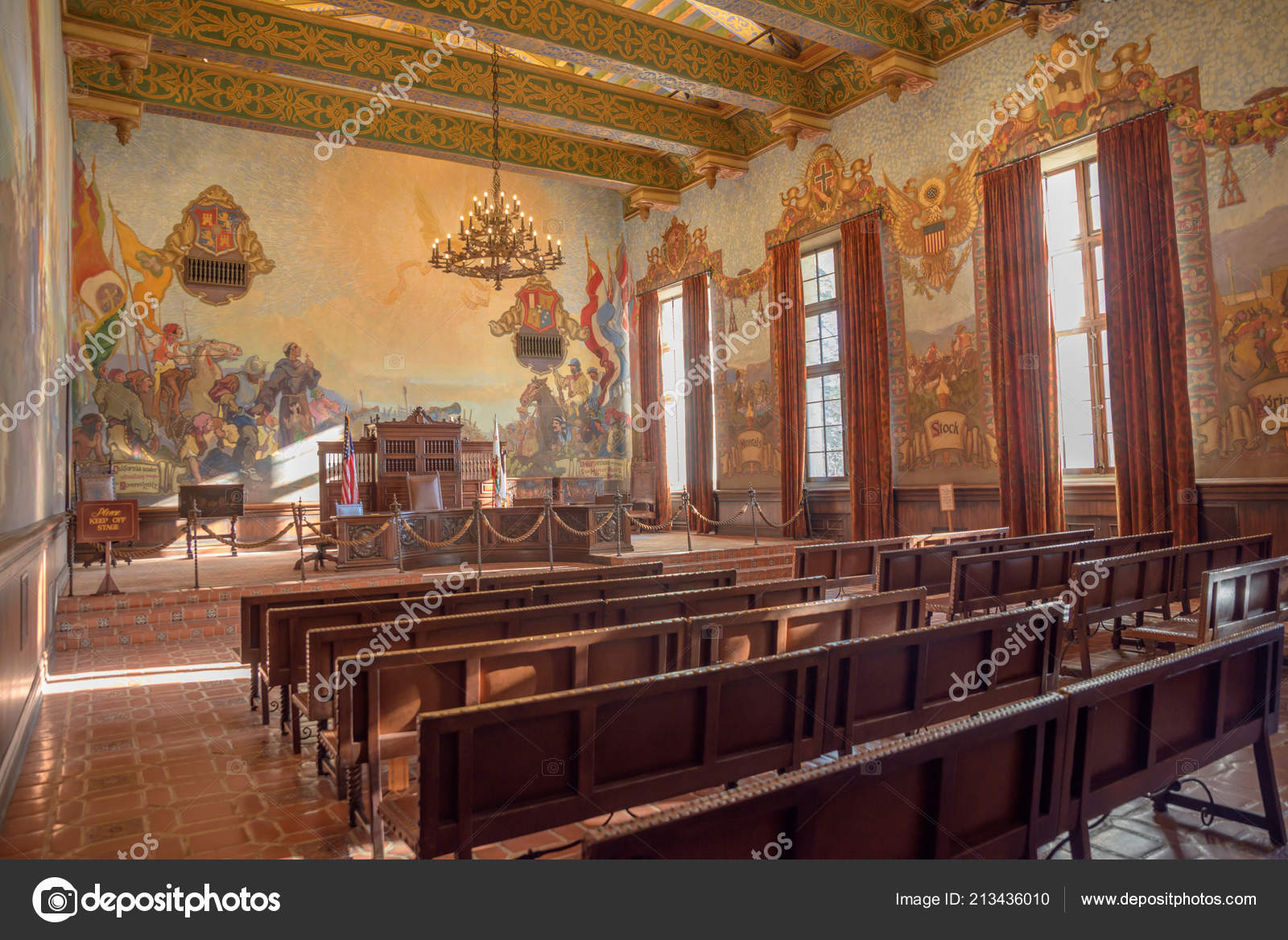 Santa Barbara California February 2018 Mural Room Santa