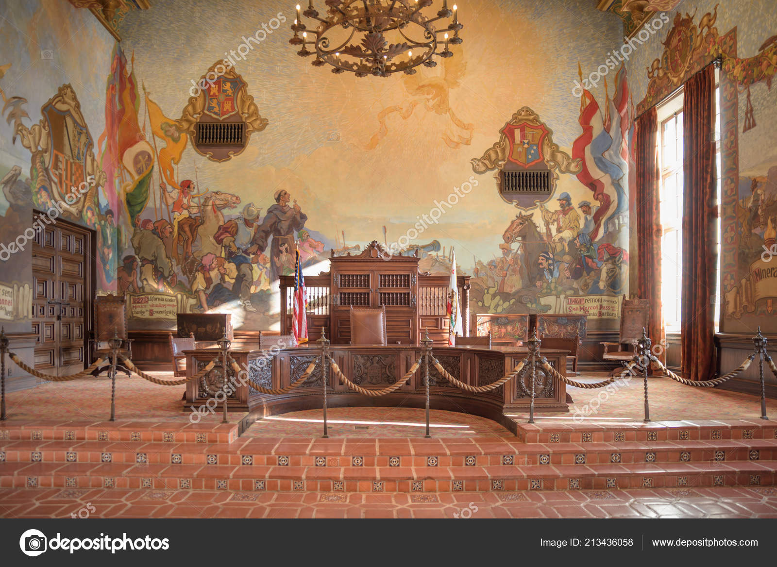 Santa Barbara California February 2018 Mural Room Santa