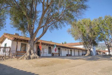 Tarihi Presidio dış ve Ispanyol askeri garnizonu Santa Barbara, Kaliforniya.