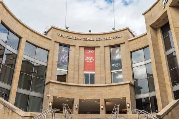 Глазго Шотландія Вересня 2018 Глазго Королівському Концертному Залі Фасадом Північному — стокове фото