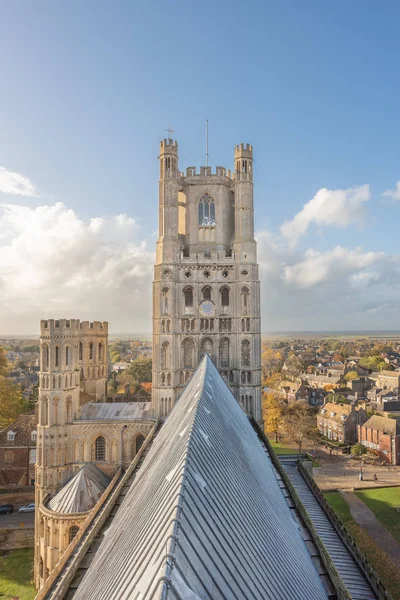 Çatısı Ely Katedrali Cambridgeshire Ngiltere — Stok fotoğraf