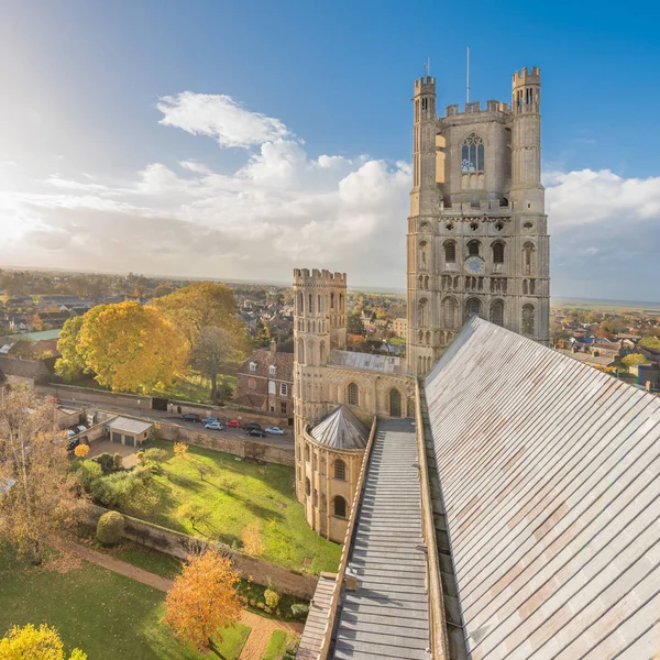 Çatısı Ely Katedrali Cambridgeshire Ngiltere — Stok fotoğraf