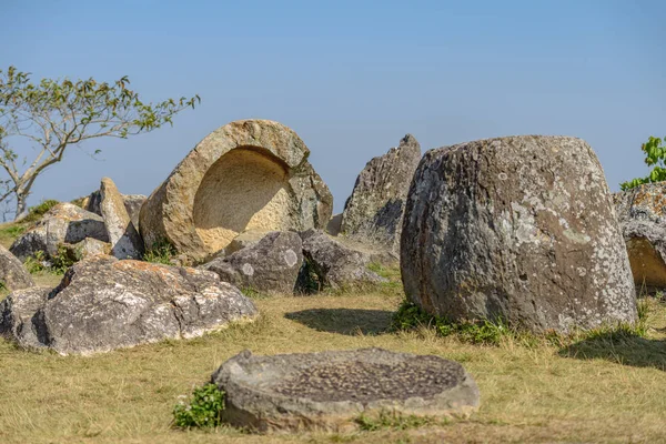 Plaine Bocaux Thong Hai Hin Site Thomghaihin Près Ville Phonsavan — Photo