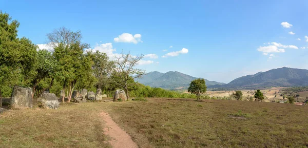 Panorama Della Pianura Dei Vasi Sito Vicino Phonsavan Provincia Xieng — Foto Stock