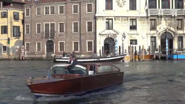 Venecia Italia Octubre 2018 Gran Canal Venecia Italia — Vídeos de Stock