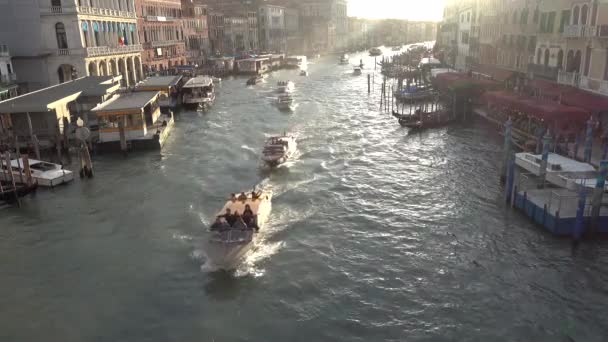 Venezia Italia Ottobre 2018 Canal Grande Venezia — Video Stock