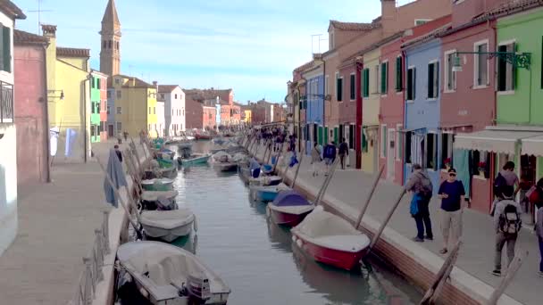 Venice Italy Октября 2018 Года Канал Венеции Италия — стоковое видео