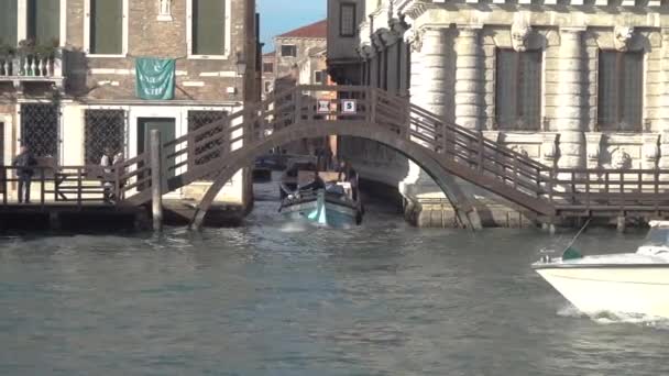 Венеція Італія Жовтня 2018 Гранд Канал Венеції Італія — стокове відео