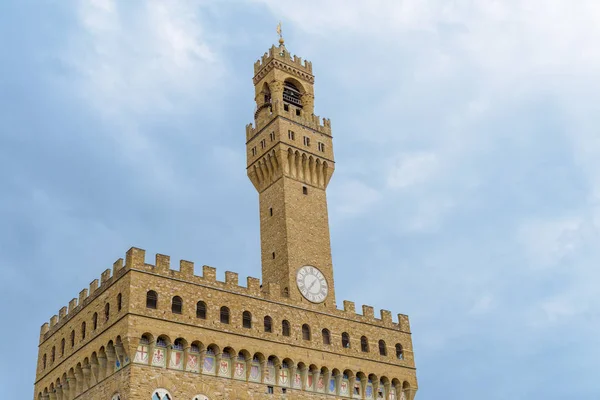 Campanario Antiguo Palacio Piazza Della Signoria Florencia Italia —  Fotos de Stock