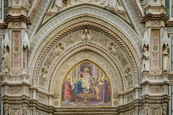 Hermosos Paneles Decorativos Duomo Santa Maria Del Fiore Florencia Italia — Foto de Stock