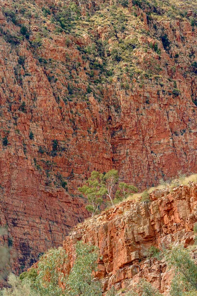 Barevné Skalní Útvary Národním Parku Západní Macdonnell Severní Teritorium Austrálie — Stock fotografie