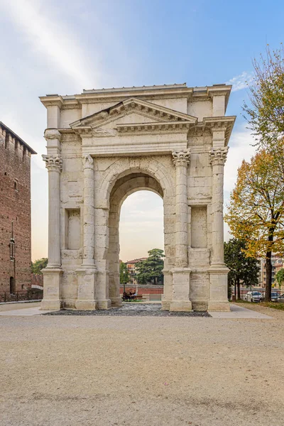 Verona Talya Ekim 2017 Arco Dei Gavi Verona Daki Ilk — Stok fotoğraf