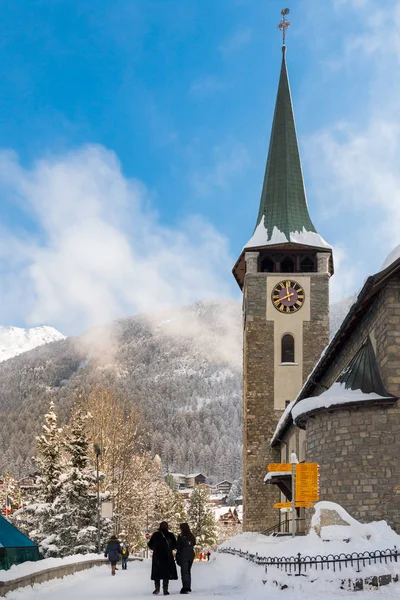 Nebbia di Zermatt — Foto Stock