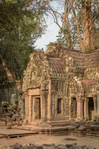 Prohm Templomának Bejárata Angkor Wat Komplexumba Kambodzsában — Stock Fotó