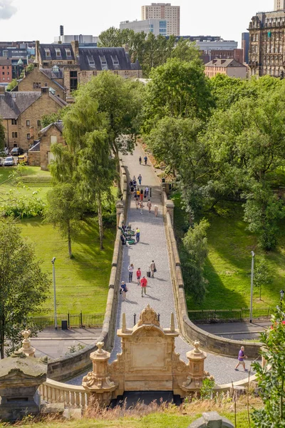 Glasgow Scotland Luglio 2019 Ponte Dei Sospiri Glasgow Attraversa Molendinar — Foto Stock