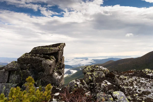 Schönen Herbst Den Bergen Östlich Von Russland Chabarowsk Region Herbst — Stockfoto