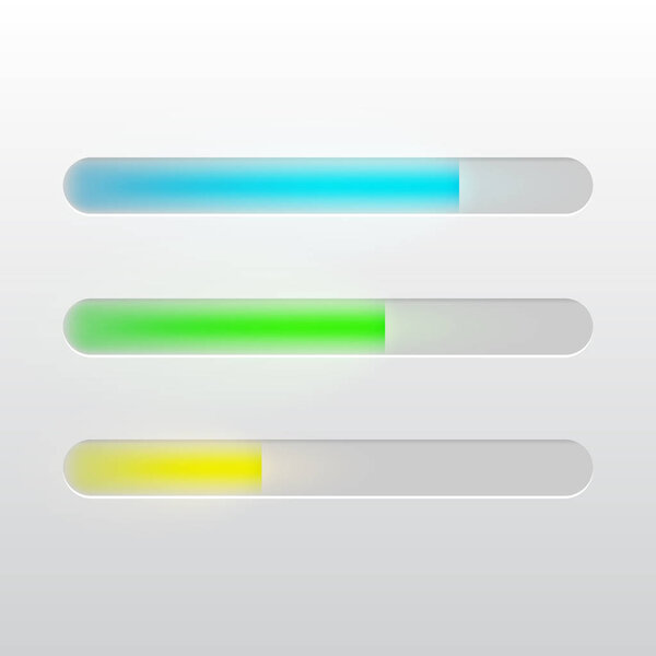 Полоса векторной нагрузки. Дизайн ui, мобильные приложения

