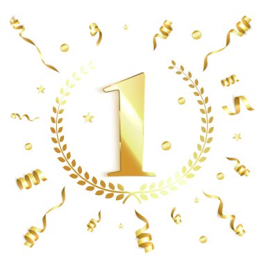 Galibi arka plan. Yarışmanın ilk yer. Vektör 