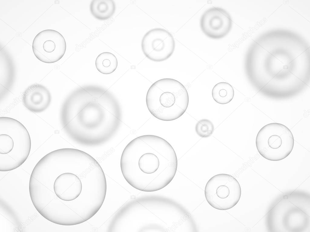 Microscopic bacteria closeup. Cells Vector illustration. Biology, Science background.