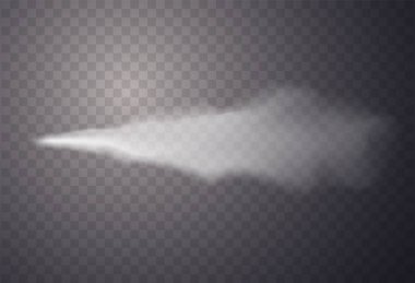 Saydam arka plan üzerinde izole etkisi sprey. Vektör çizim 