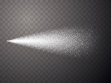 Spray effect isolated on transparent background.  Vector illustration  clipart