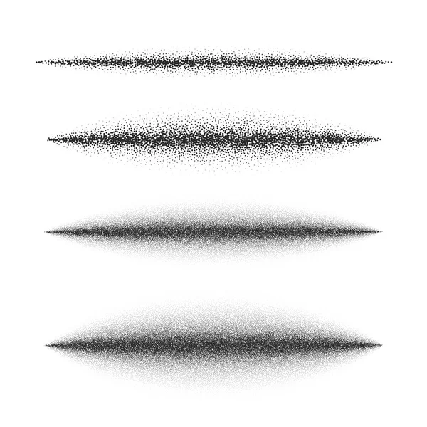 Spray-Effekt. Staub mit verstreuten zufälligen schwarzen Punkten. — Stockvektor