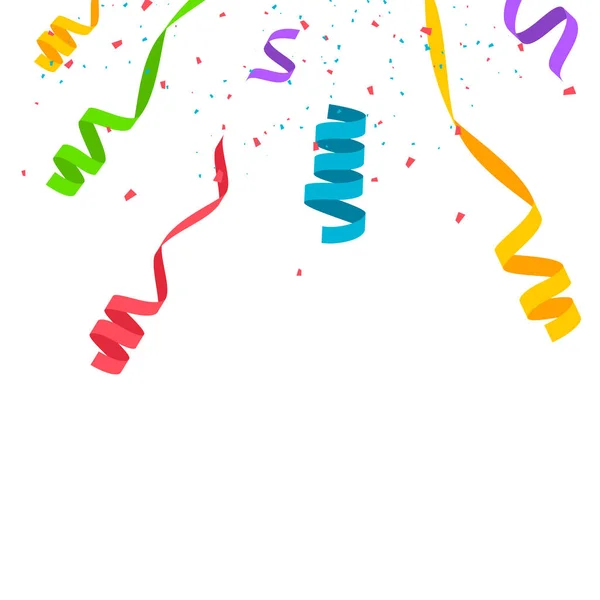 Colorido confeti aislado. Ilustración vectorial festiva — Archivo Imágenes Vectoriales