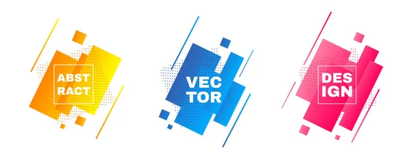 Abstrakta banners. Vector layoutmall. — Stock vektor