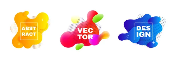 Folyadék formájú vector design elemek. Modern absztrakt — Stock Vector