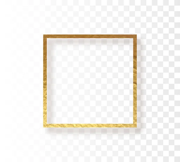 Marco de oro abstracto. Frontera vectorial — Vector de stock