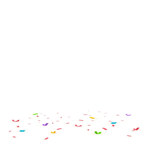 紙吹雪の背景。誕生日のコンセプト — ストックベクタ