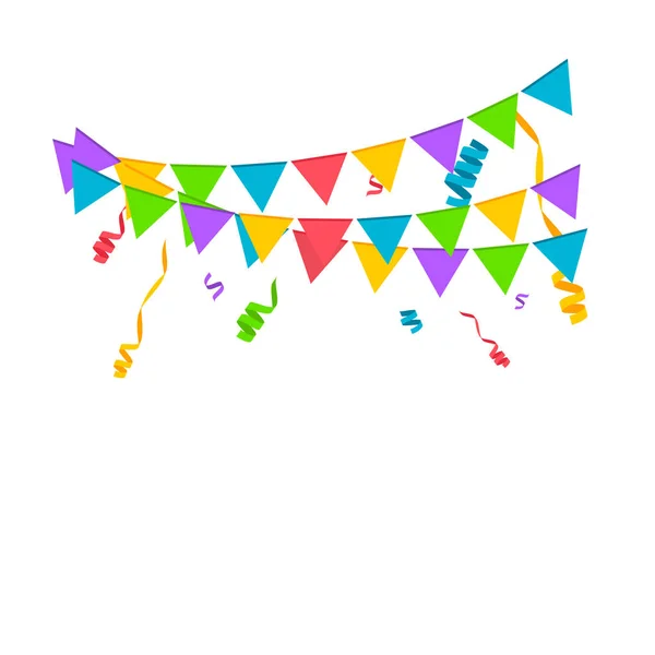 Confetti achtergrond. Verjaardag concept — Stockvector