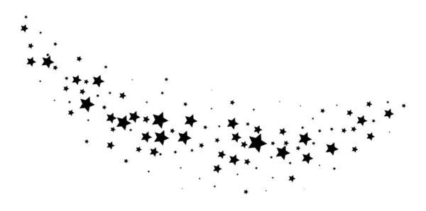 Magic Stardust nyomvonal. Hulló csillag. — Stock Vector