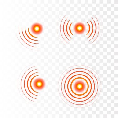 Ağrı sembolleri. Acı belirtileri izole