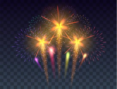 Havai fişek arka plan. Şenlikli havai fişekler.