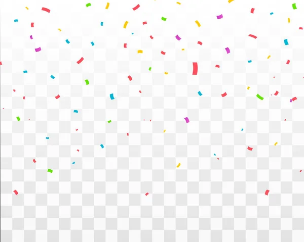 Confetti aislado. Caída de confeti — Vector de stock