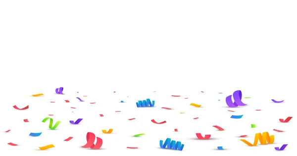 Kleurrijke heldere confetti geïsoleerd — Stockvector