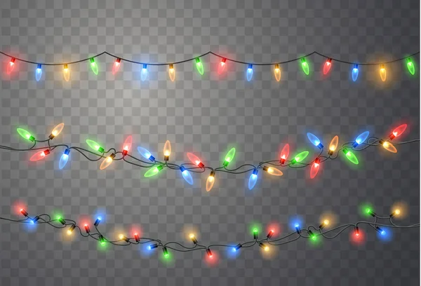 Luces de Navidad . — Vector de stock