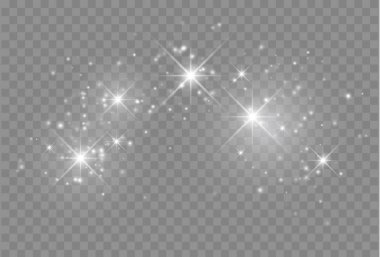 Parıltı ile parlayan ışık efekti