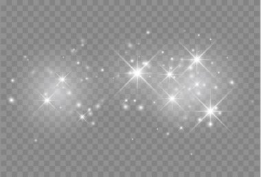 Parıltı ile parlayan ışık efekti