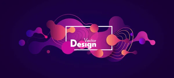 Formas abstractas de vectores fluidos . — Vector de stock