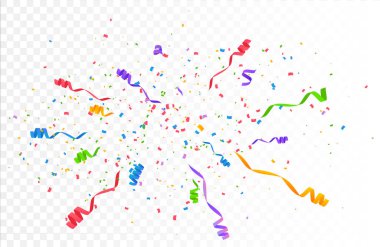 konfeti vektör arka plan