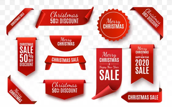 Vánoční prodej značky. Vektorový nápis — Stockový vektor