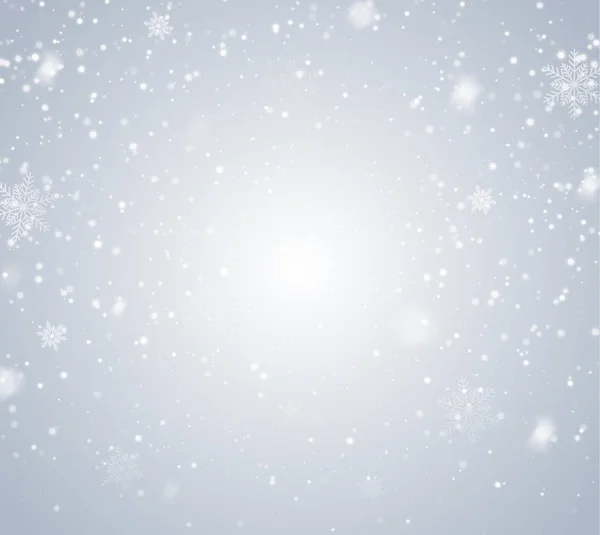 下降雪覆盖背景 — 图库矢量图片