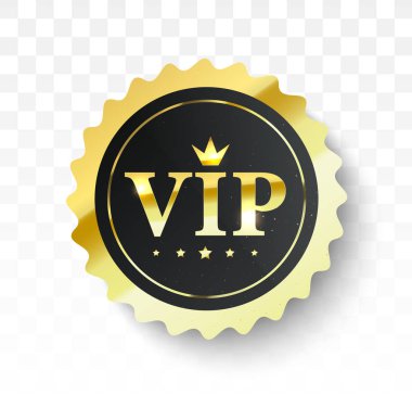 Vip etiketi. Vektör siyah bayrağı