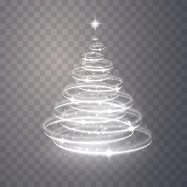 Christmas light tree — Stock Vector