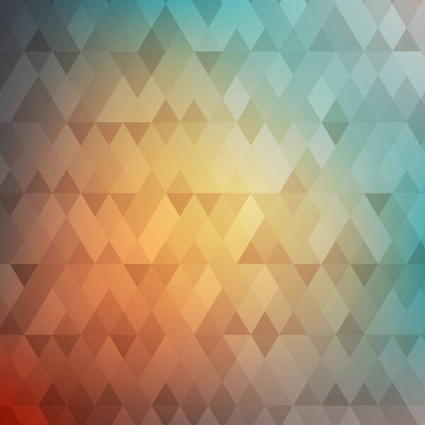 Abstract geometric background. Colorful mosaic backdrop. Geometric triangular background