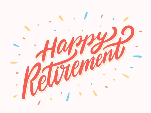 Щасливі банер виходу на пенсію . — стоковий вектор